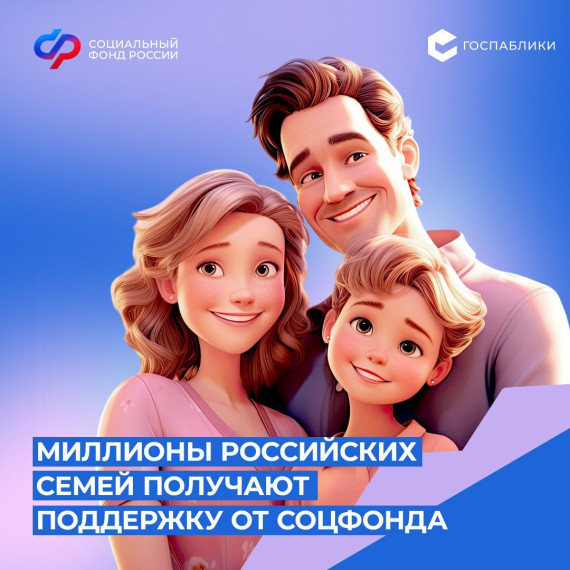 поддержка семей от соцфонда.